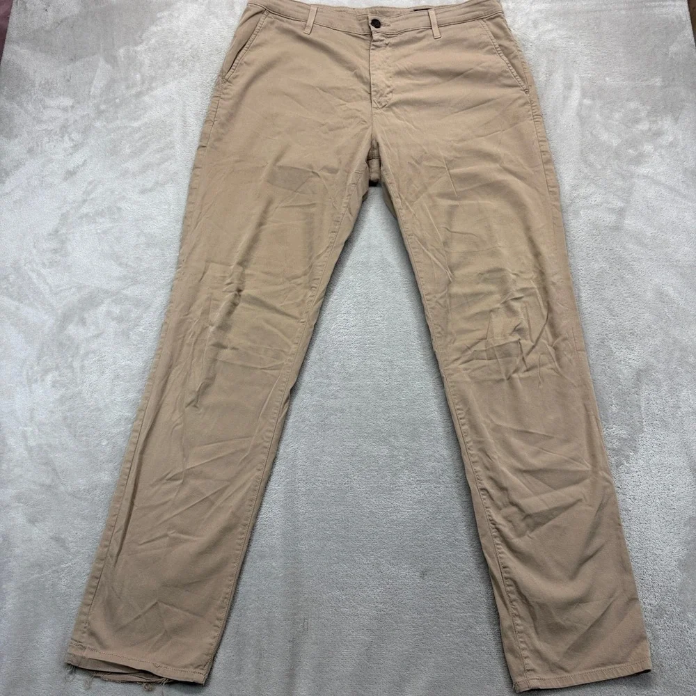AG Adriano Goldschmied Pants Mens 36R 36x34 Tan‎ Slim Trouser The Marshall Chino